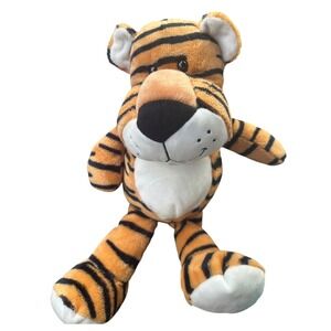 Midwood Brands Tiger Plush Stuffed Animal Orange Black Striped Toy